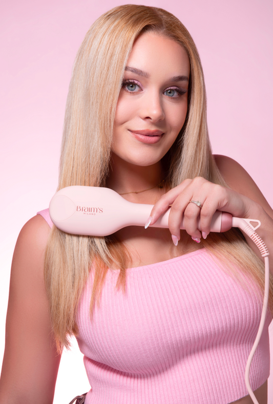 La Brosse Lissante Professionnelle 2-en-1 pour des Cheveux Ultra-Lisses