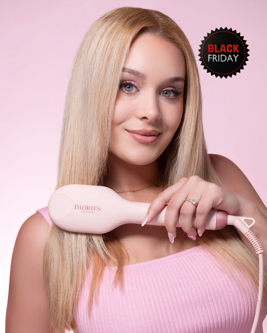 La Brosse Lissante Professionnelle 2-en-1 pour des Cheveux Ultra-Lisses